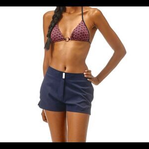 Women Stretch Swimwear fabric Shorty Solid